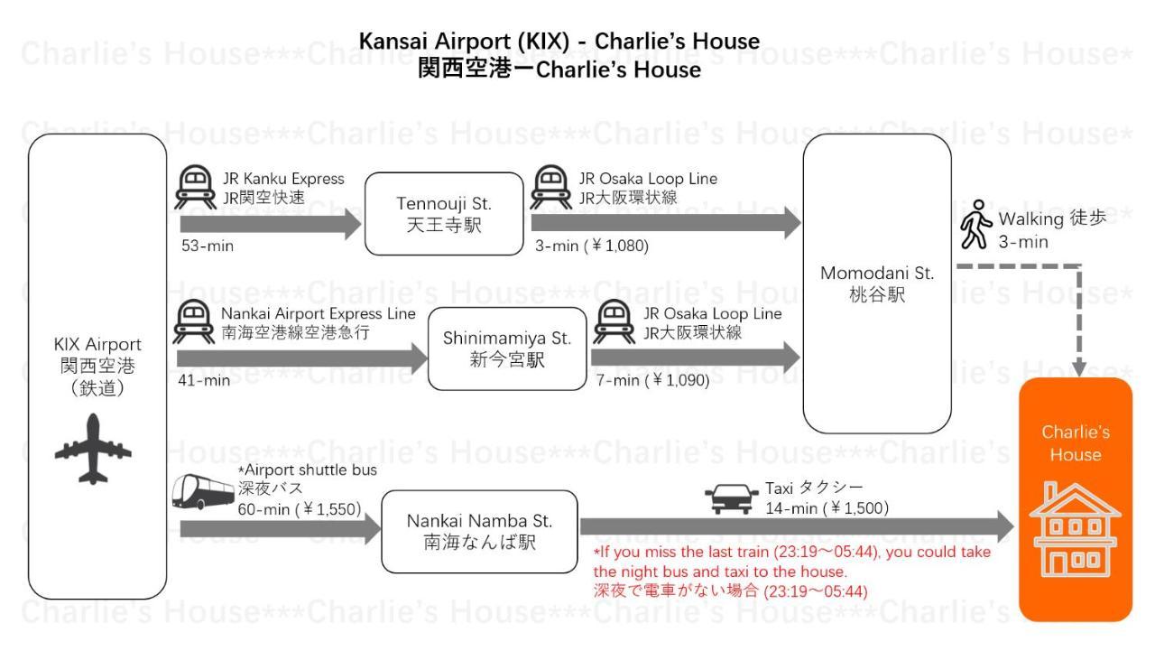 Apartamento Charlie'S House Osaka Exterior foto